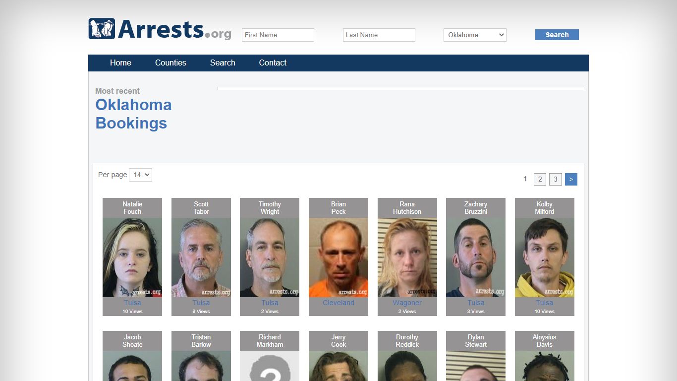 Oklahoma Arrests and Inmate Search